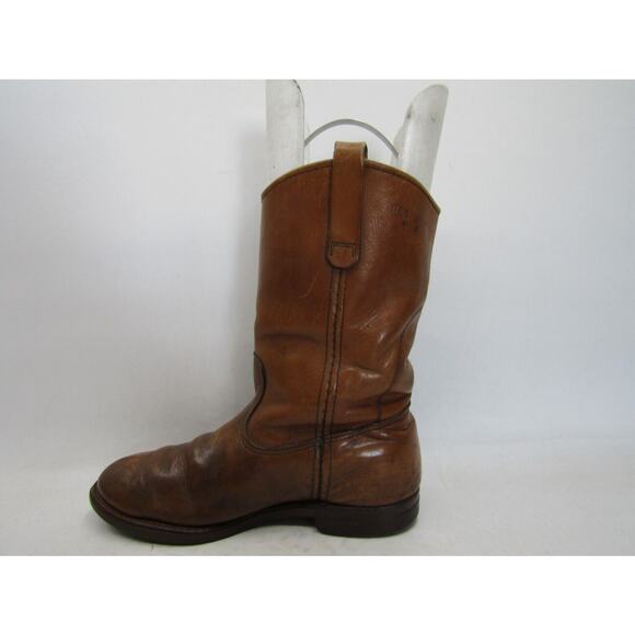 Red Wing Mens Size 8 D Brown Leather Work Cowboy Western Boots main image 6
